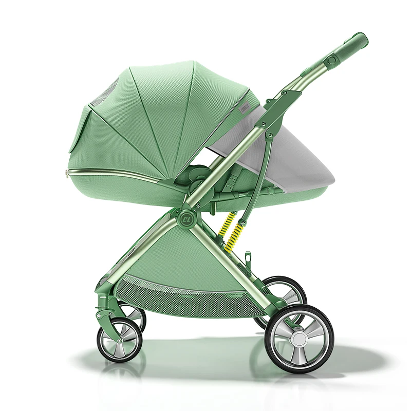 Luxurious High Landscape Baby Stroller Ergonomic Design Newborn Pushchair Can Sit Can Lie Baby Pram Free Shipping