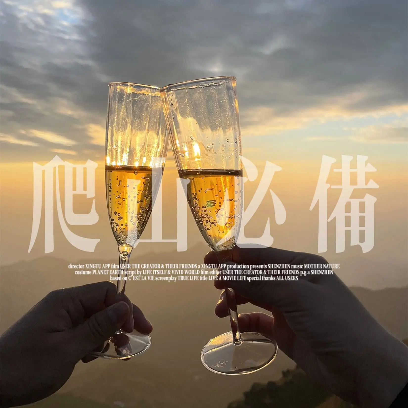 Plastic Goblet, Transparent Champagne Glass, Easy To Carry, Suitable for Mountain Climbing and Outdoor Team Building