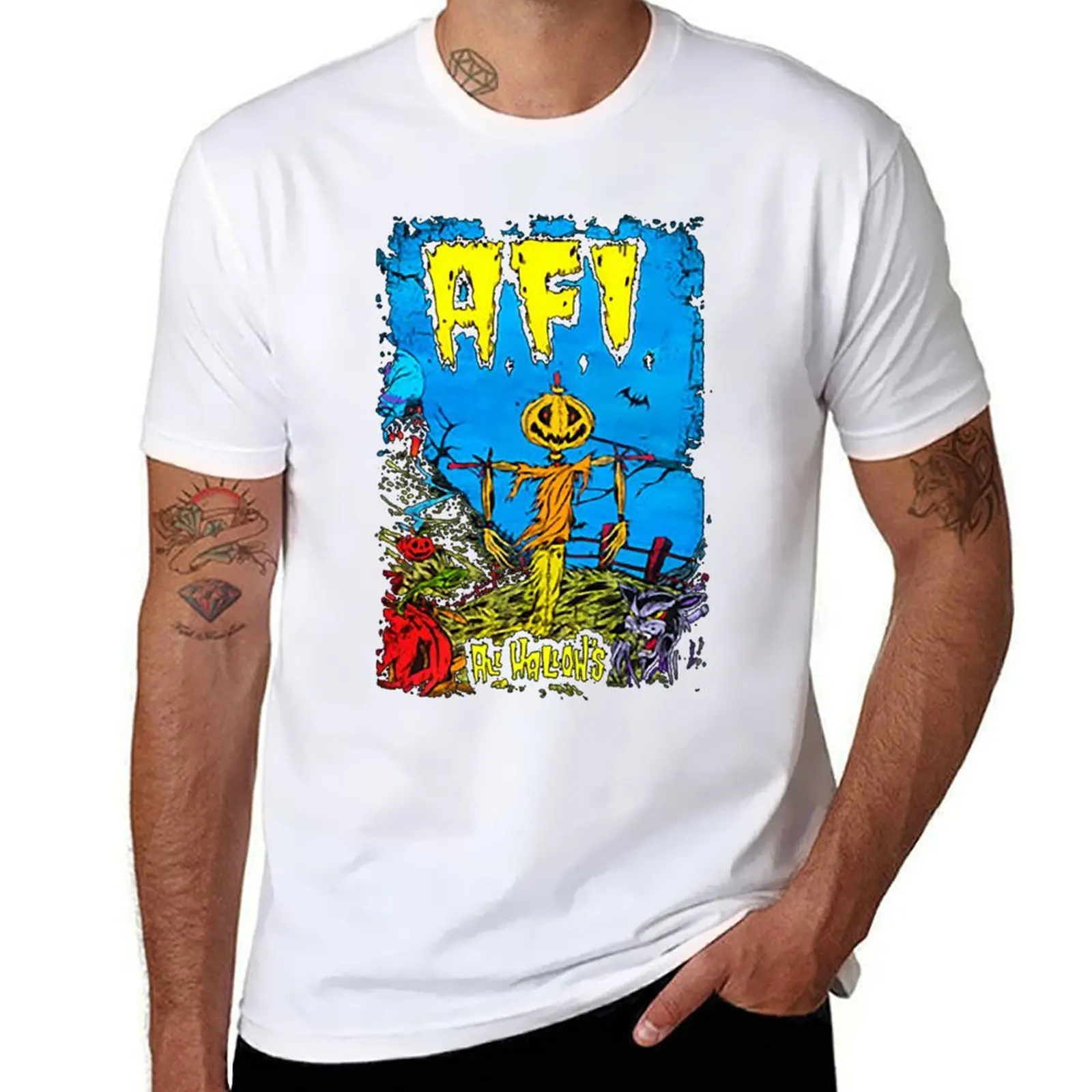 afi band T-Shirt cotton tshirt 100% t shirts for man slim fit T-Shirt