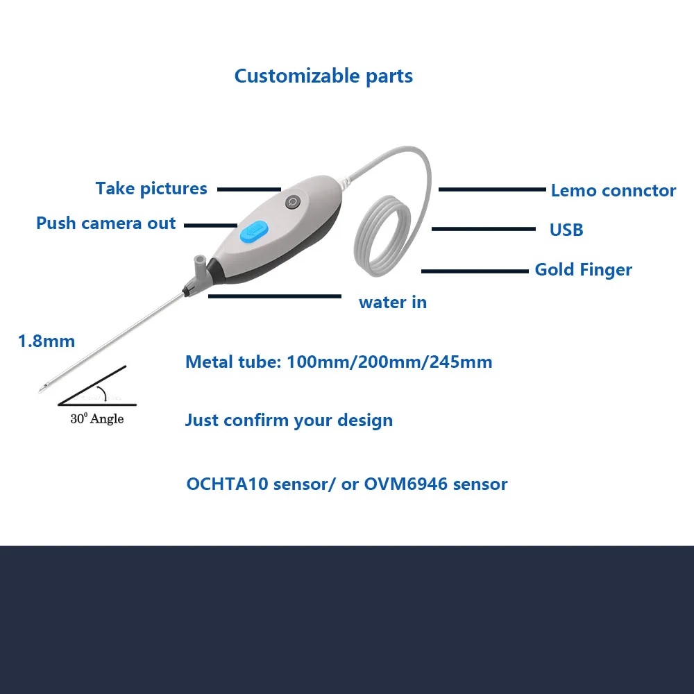 2.1mm Single Use Arthroscope 400*400 Portable Medical Endoscope  Surgical Instrument Minimally Invasive for Veterinary