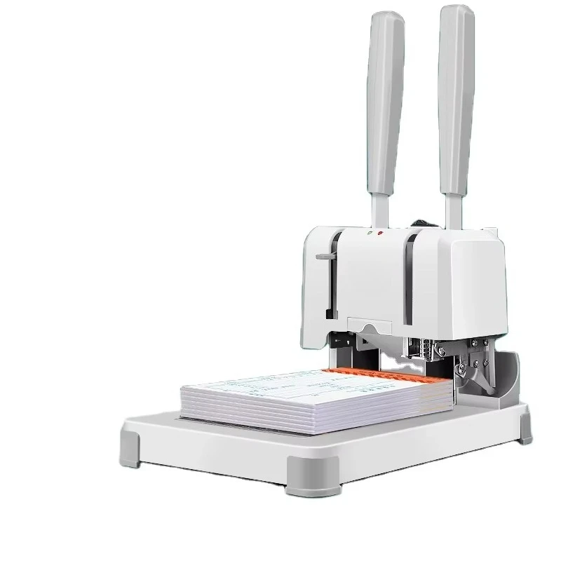 

2026 New Small Electric Fully Automatic Binder Voucher Glue Binding Machine Punching Machine