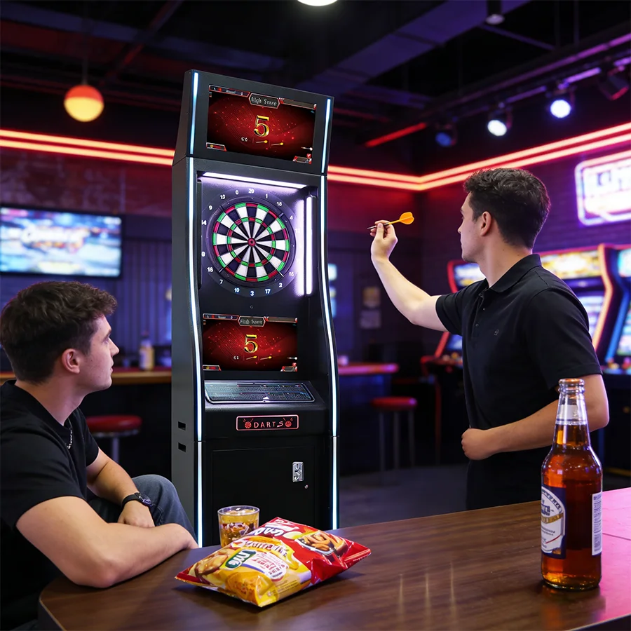 Customized Alloy Dart Board Electronic Darts Machine with Touch Screen Coin Accepted CE/FCC Certified for Bar Use
