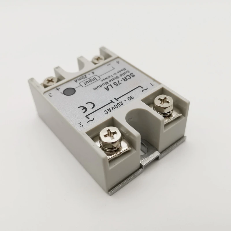 

Industrial AC Solid State Relay SCR-75LA Single Phase 75A DC Relay