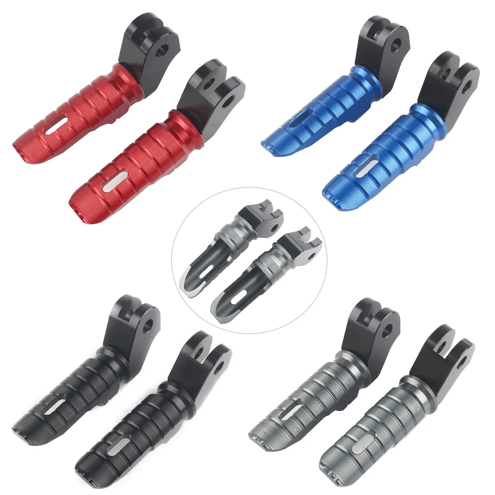 1 Pair Front Foot Pegs Footpegs Pedal Aluminum For Triumph Bonneville T100 T120 2016-2022 4Colors