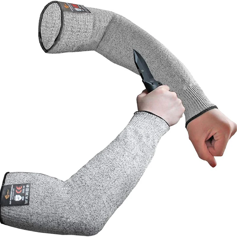 1Pc Level 5 HPPE Cut Resistant Anti-Puncture Work Protection Arm Sleeve Cover Cut-resistant Arm Sleeve Sports Equipment