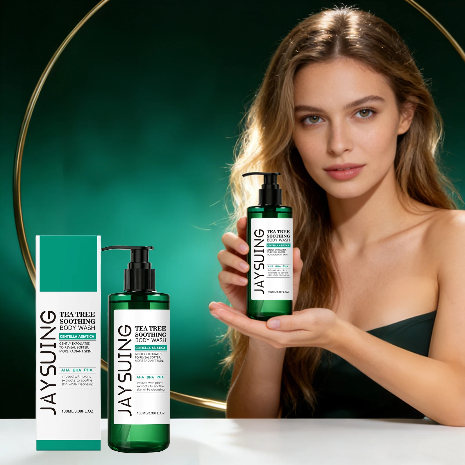Centella Tea Tree Body Wash Deep Clean Refresh Cool Soothe Sensitive Nourish Calm Skin Discomfort Repair Skin Barrier Shower Gel