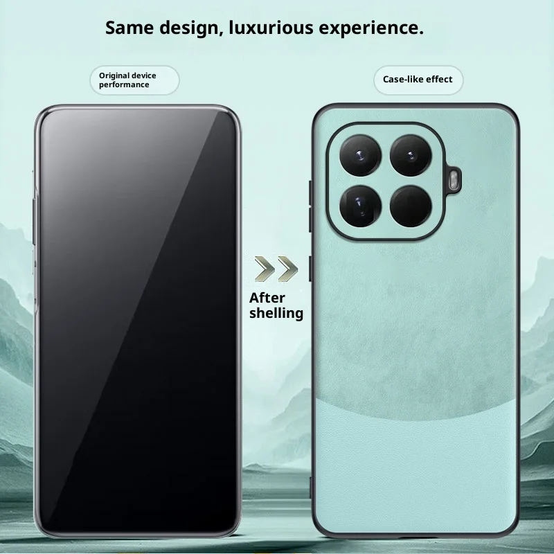 حافظة لهاتف Xiaomi 17T Pro 15T حافظة فاخرة من الجلد العادي بألوان متباينة صديقة للبشرة لهاتف Xiaomi 17T Pro 5G مقاومة للصدمات فودان #4