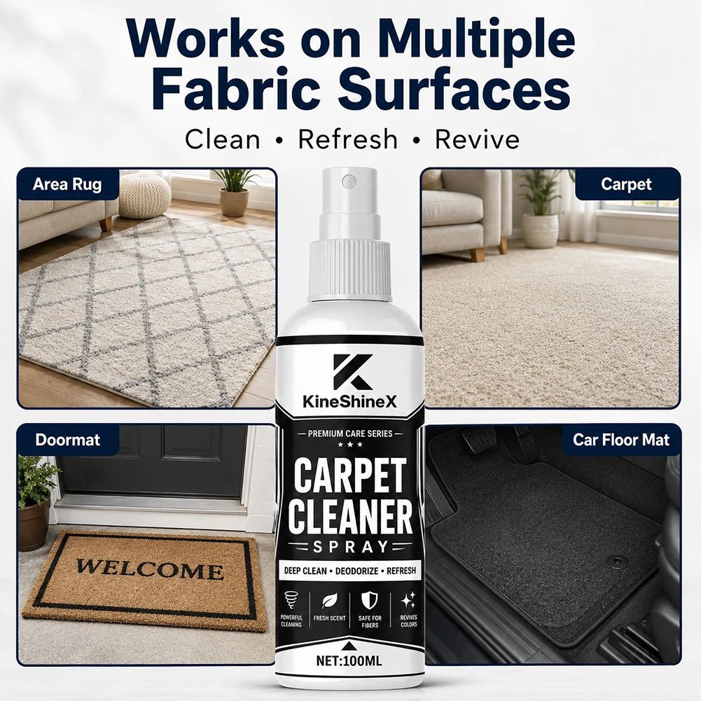 Powerful Pet Stain Remover for Carpet Cleaning Spray for Upholsterys Rugs Odor-Neutralizer Multi-Purpose Fabric Stain Remover