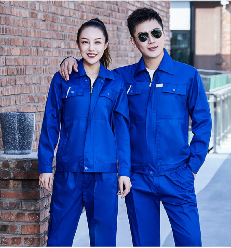 

Summer Pure Cotton Work Clothing Thin Long Sleeves Electric Working Uniforms Auto Repairman Worker Coveralls Welding Work Wear4x