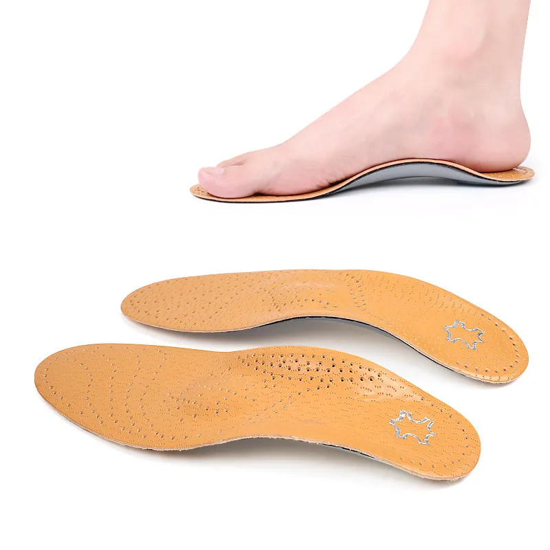 Flat Foot Arch Support Orthopedic Insoles For Shoes Men Women X-O Leg Corrector Non-slip Emulsion Heel Cushion Shoe Pad Inserts