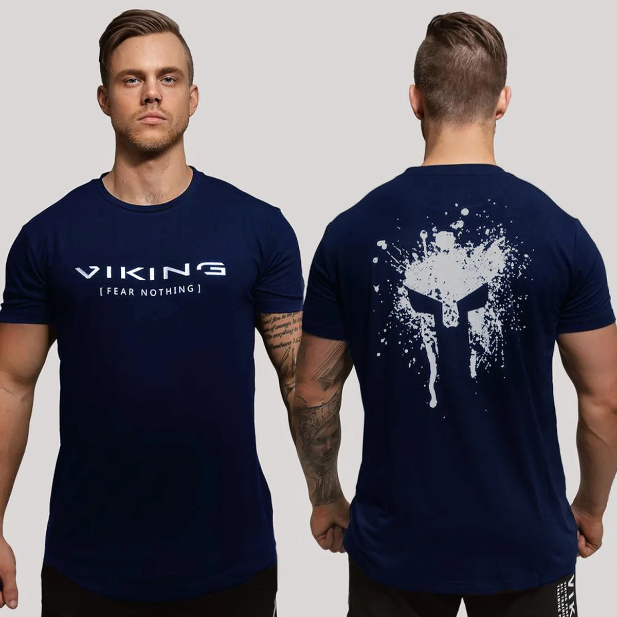 Summer Men\'s T-shirt Vintage 3d Spartan Warrior Print Crop Top Outdoor Sports Short Sleeve Fashion Viking Graphic Tees For Men