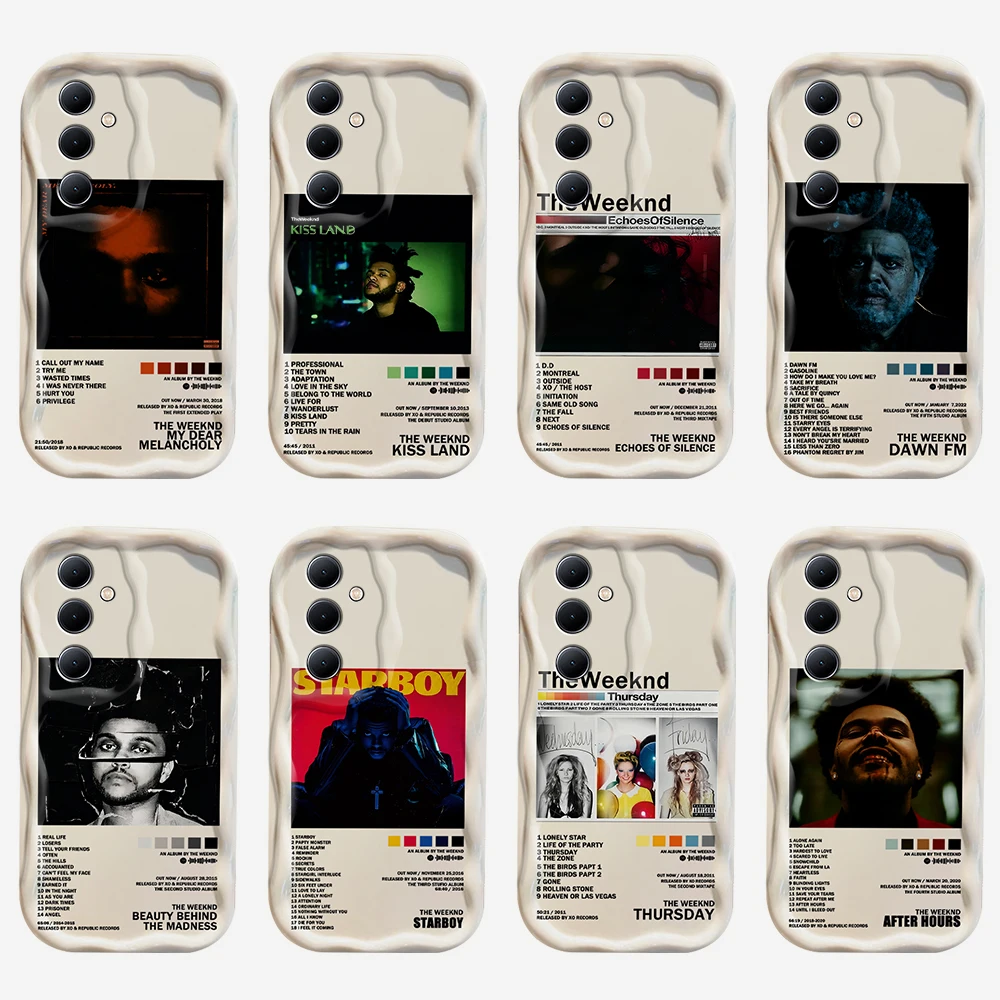 The Weeknd Minimalist Poster 3D Wave Case For Xiaomi Mi 14 12 12T 11 Lite Poco M6 X6 X5 X4 F4 X3 M3 Pro 4G 5G Silicone Cover