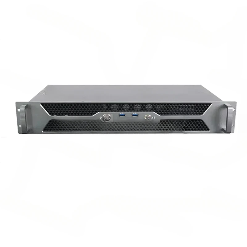 2U Short Body Case with Full Hight PCIE *3 ITX MB Support Rack 2U Chassis