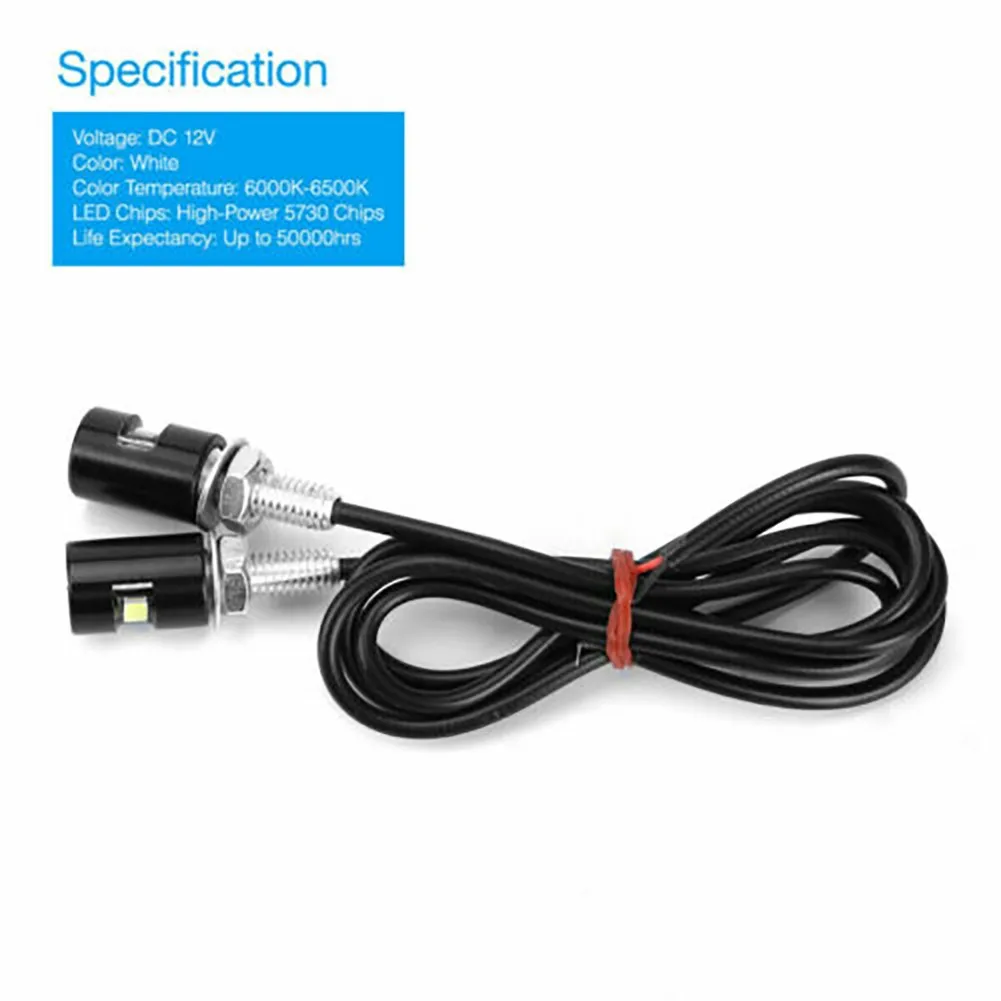 Car LED License Plate Lights Motorcycle Plate for smd Screw Bulbs LED Lamp License Light High Quality Car LED License