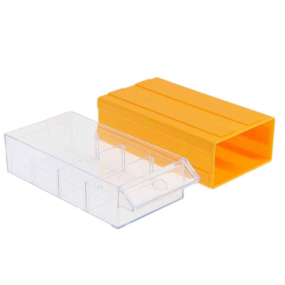 1PC Garage Workshop Storage Box Screw Parts Classification Component Box Stackable Plastic Hardware Parts Toolbox