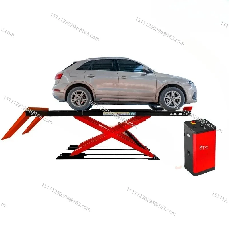 For ultra-thin large shear lift car lift without digging pit floor heating auto repair and maintenance equipment
