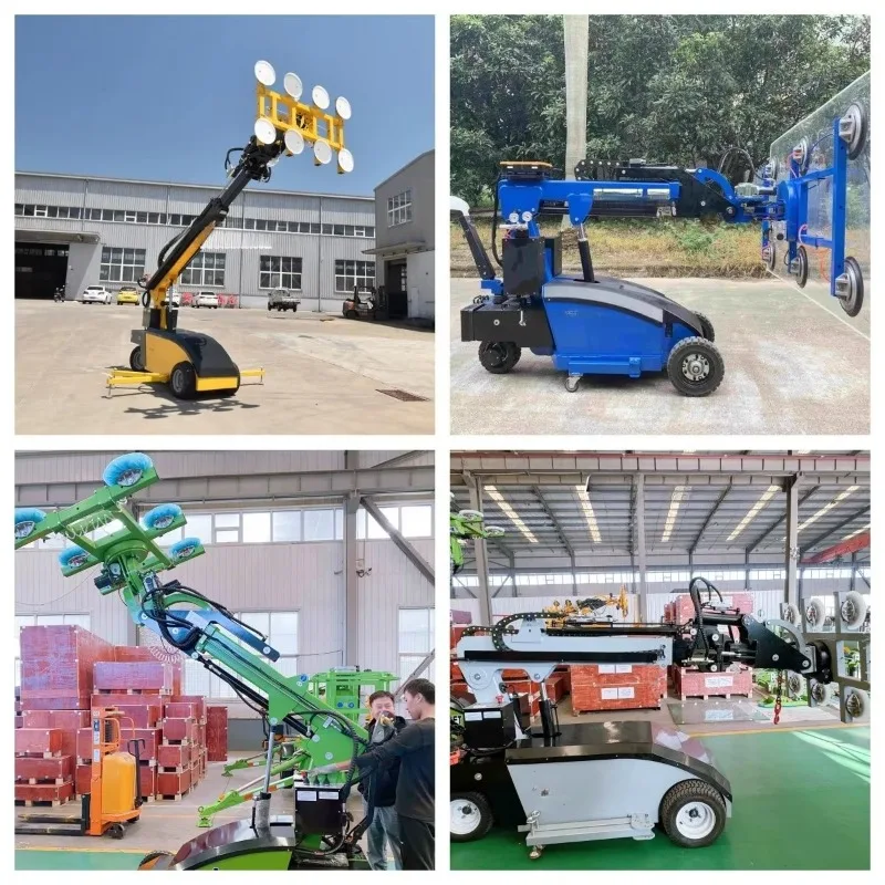 Window Curtain Glass Installation Manipulator Electric Glazing Robots Glass Lift Glass Suction Vacuum Lifter 200kg 400kg 800kg