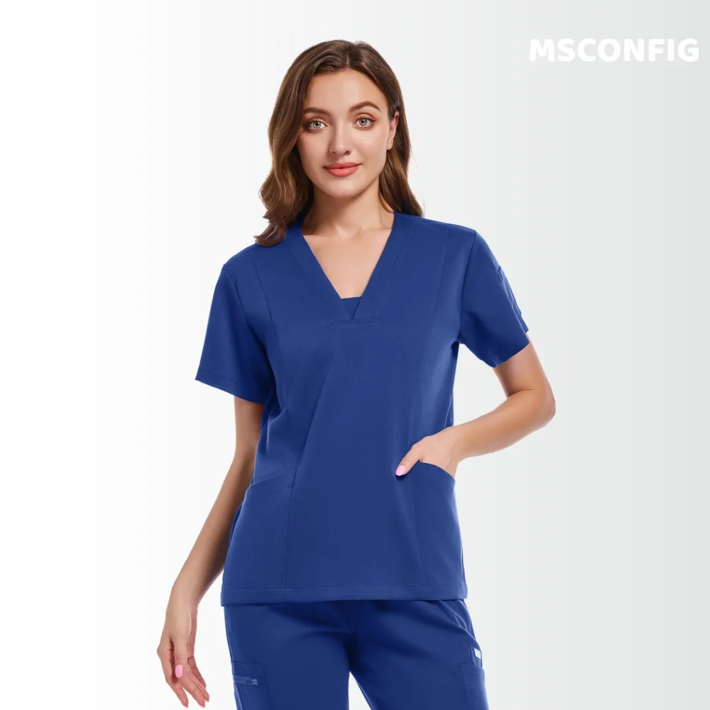 القمم الطبية بانت النساء الدعك الزي الرسمي مستشفى الأطباء فرك مجموعات الممرضات اكسسوارات عيادة الأسنان صالون تجميل ملابس العمل البدلة