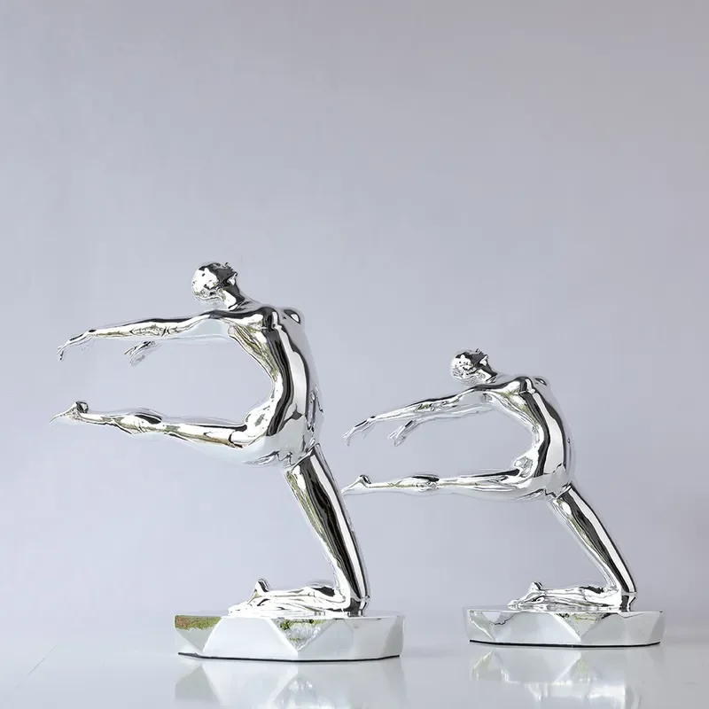 Modern Simple Creative Dance Character Ornament Electroplating Jianmei Character Model Room Dance Studio Girl Room Soft