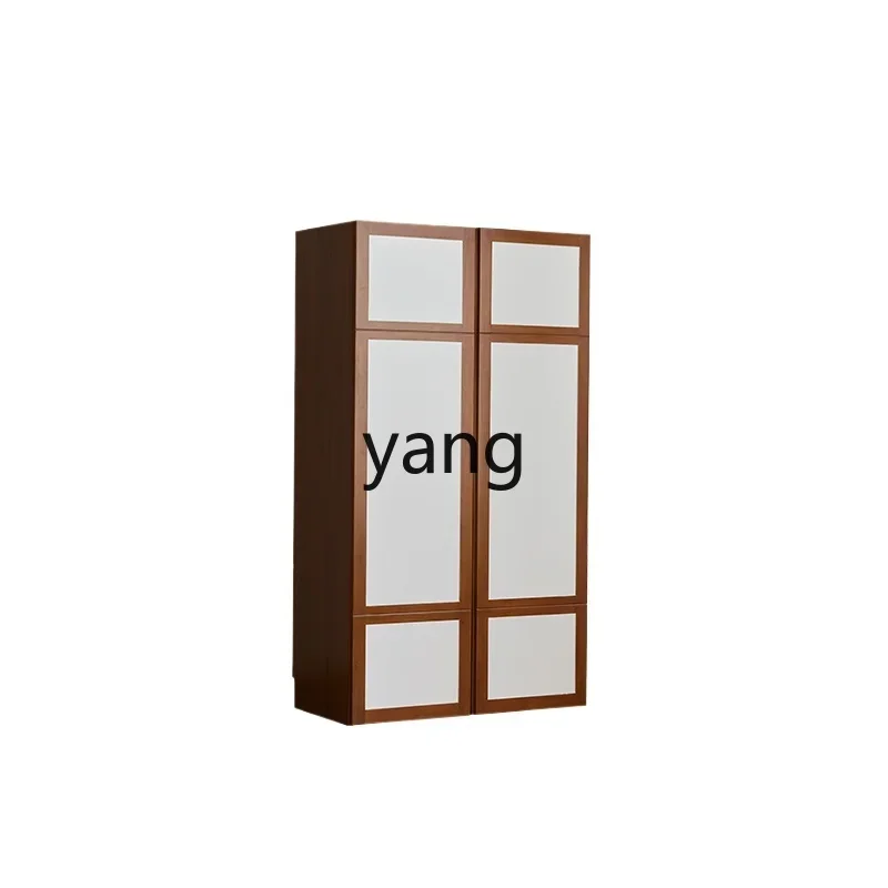 

Lcx rock slab solid wood dining side cabinet medieval snack cabinet refrigerator high cabinet
