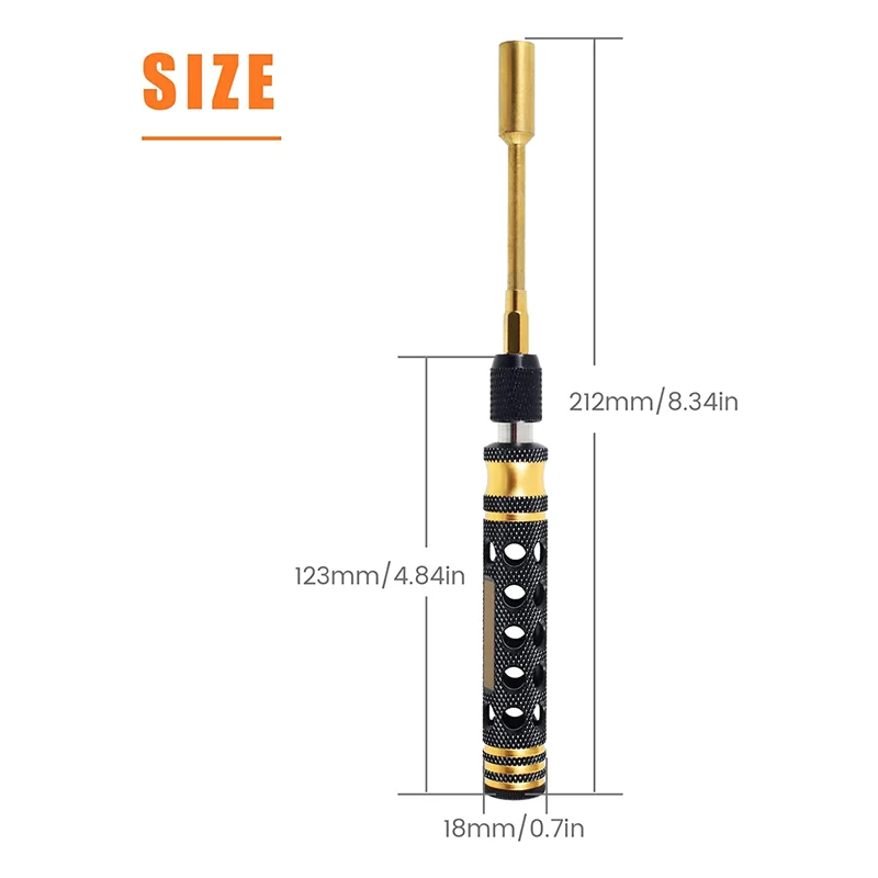 9 in 1 RC Tool Kit, RC Car Tool Kit RC Hex Driver Screwdriver Set for RC Car Hobby Tools