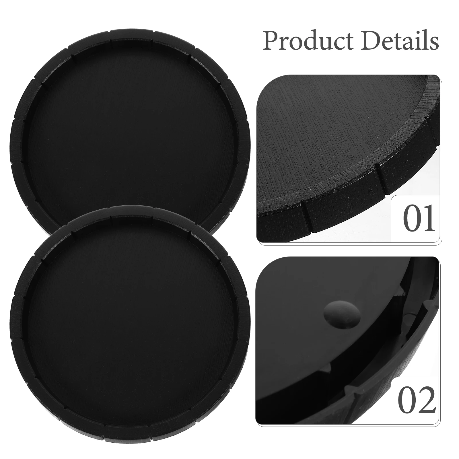 

2pcs Pet Food Bowl Durable Gnaw Proof Container Reptile Crawler Supplies Easy Clean Hygienic Dry Fresh Snacks Water Tray