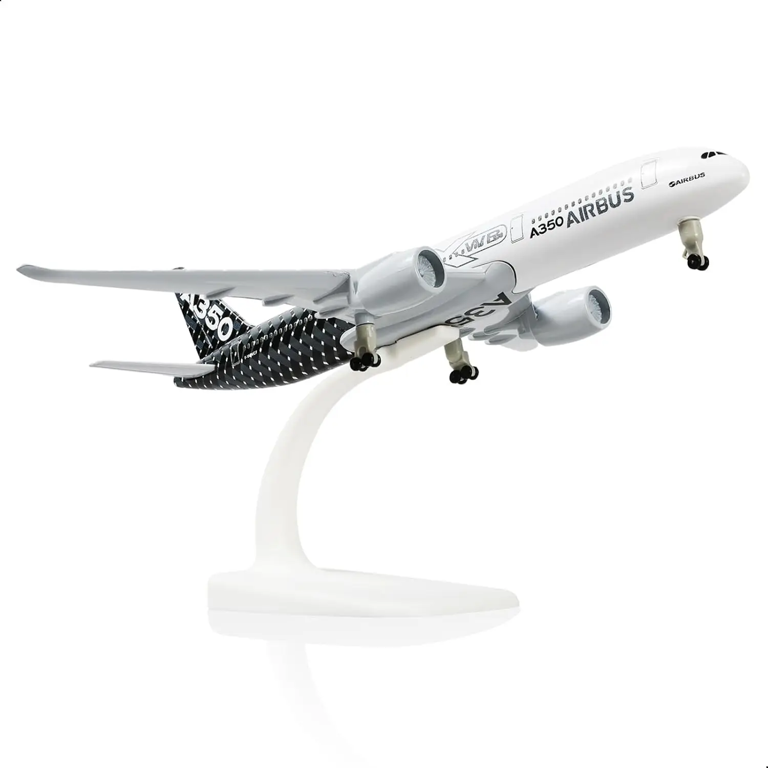 

A350 Prototype 1/300 Diecast Metal Airplane Model with Stand for Adult Aviation Enthusiasts Gifts, Display Decorations