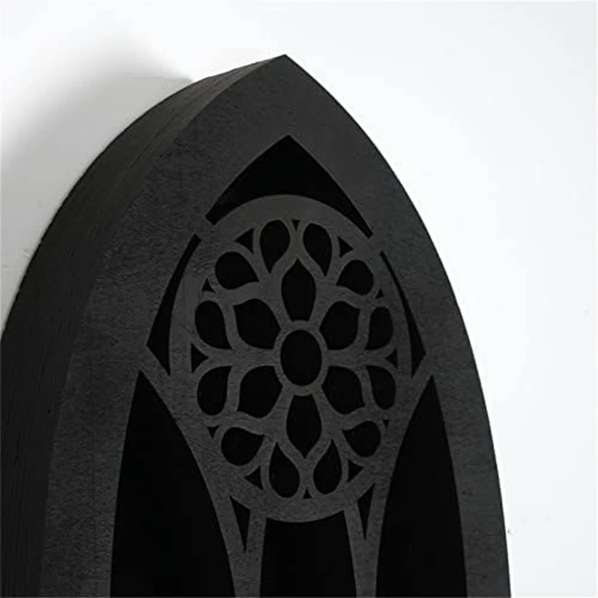 Wall Mounted Floating Shelves Old Church Window Crystal Wall Shelf Wall Hanging Gothic Boho Black Essential Oil Shelf B20