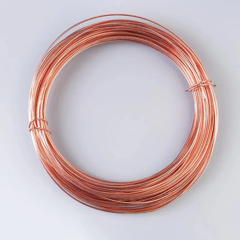 99.9% Pure Copper Wire T2 Bare Copper Line 0.2-5mm Diameter 1/5/10M Length Superfine to Medium Gauge