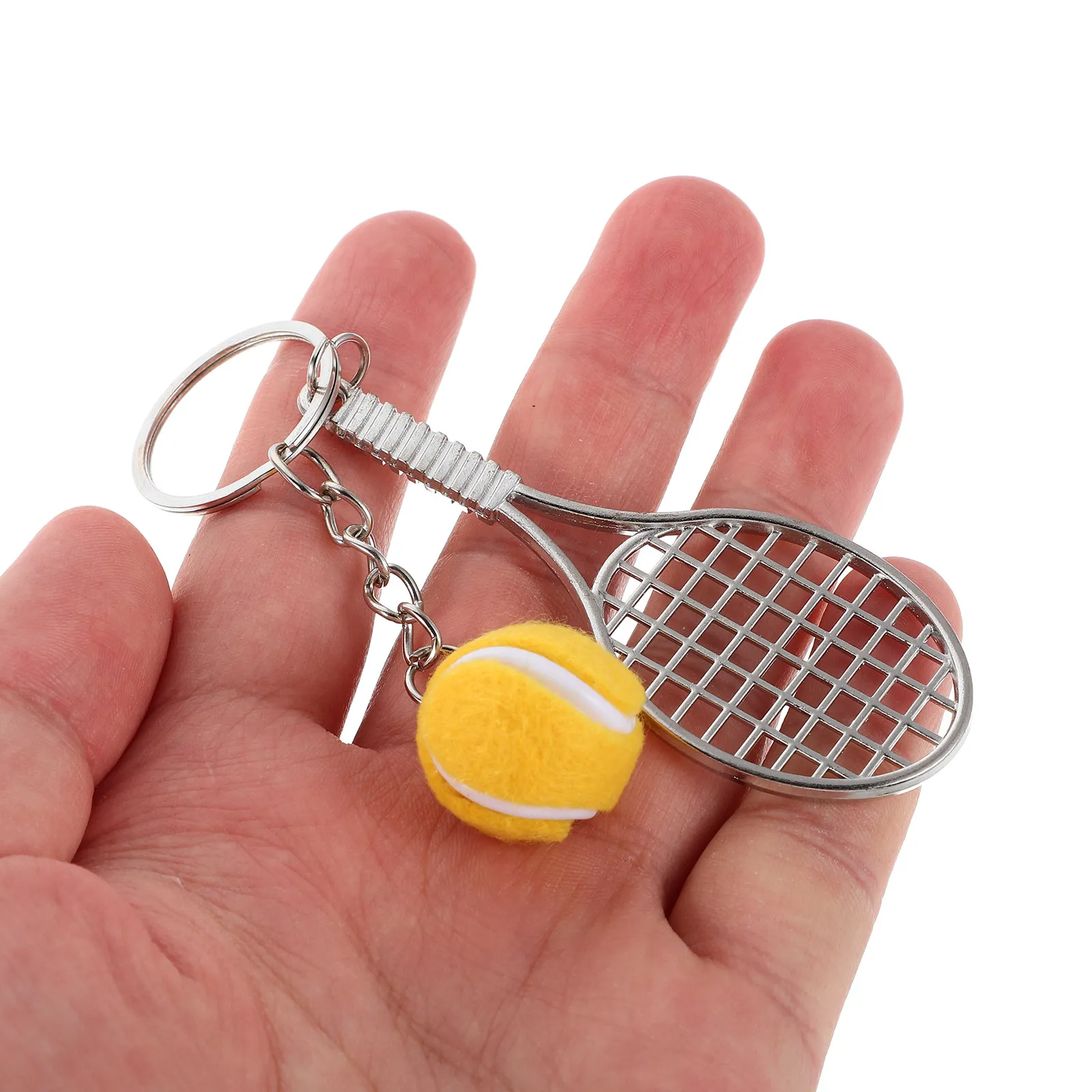 

Набор из 10 брелоков в виде теннисных ракеток и мини-мячей, легкие спортивные брелоки, сувениры для вечеринок, подвески для теннисных сумок, для школьных мероприятий и карнавалов