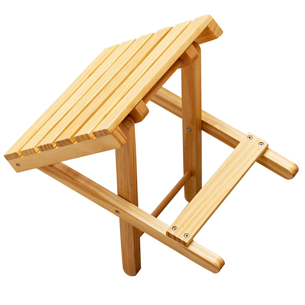 

Flowerpot Stand Child Foldable Picnic Table Tables for Outdoors Plant Shelf Wooden Rack Square Side