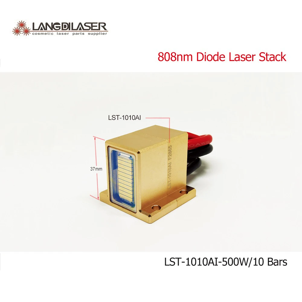 

LST-1010AI 808nm&810nm Diode Laser Stack 500W Macro-Channel Module 10 Bars for Aesthetic Machines Hair Removal/Skin Rejuvenation