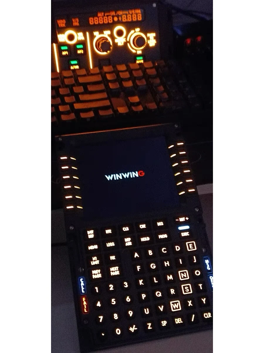 WINWING Flight Simulator CDU PMDG Zibo Civil Aviation Control Panel Boeing 737 PFP 3N  for X-Plane MSFS