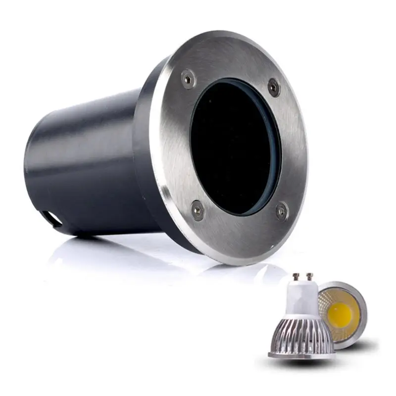 GTBL For GU10 LED Underground Light For Gu10 Bulb Casing Outdoor Ground Spot Floor Lamp Landscape Garden Path Lighting System Ro
