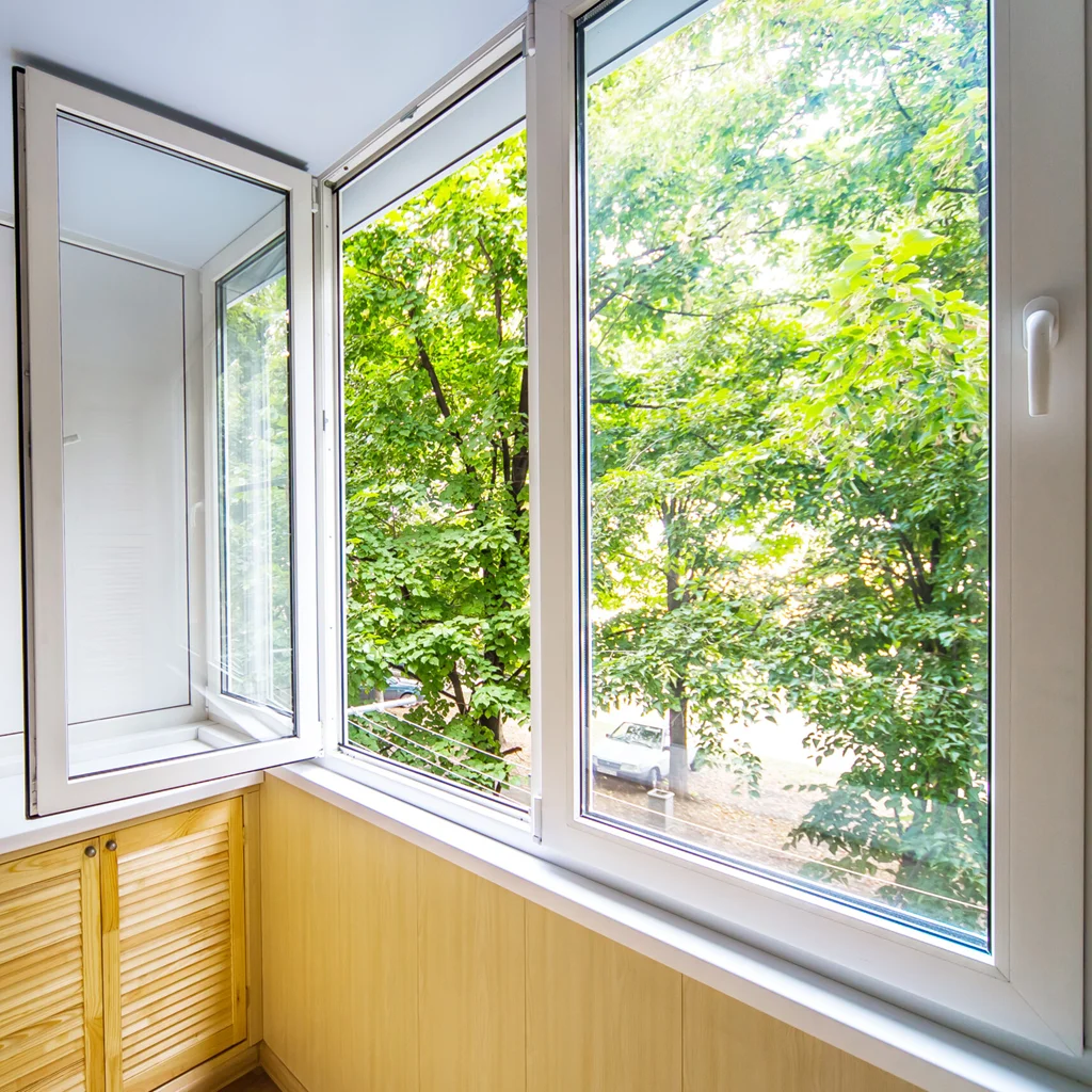 Household Silent Indoor Thick Aluminum Alloy Double Layer Glass Window Windproof Rainproof Horizontal Swing Opening Windows