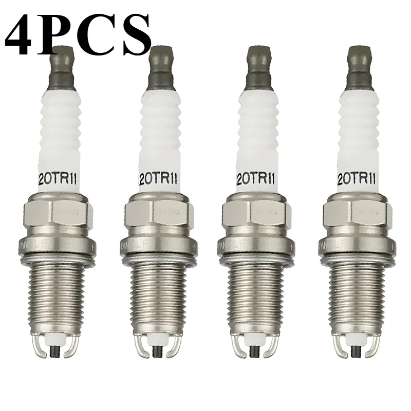 4Pcs 90919-01198 K20TR11 Spark Plug for Toyota Avensis Camry Corona Caldina RAV4 Picnic Vista 90919 01198 K20TR11