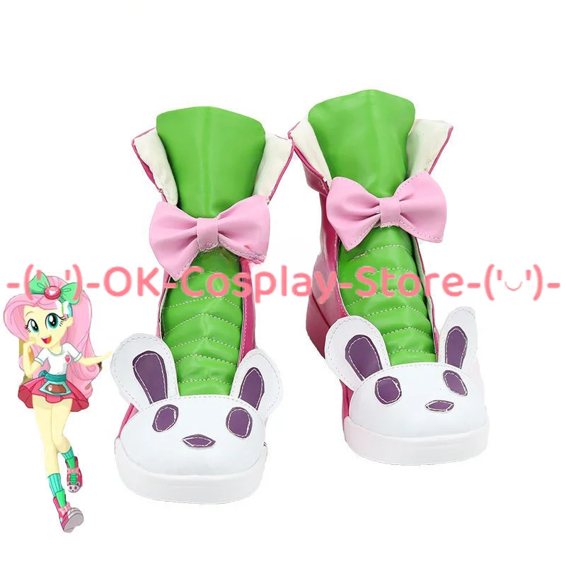 

Fluttershy Cosplay Shoes PU Leather Shoes Halloween Carnival Boots Cosplay Prop Custom Made