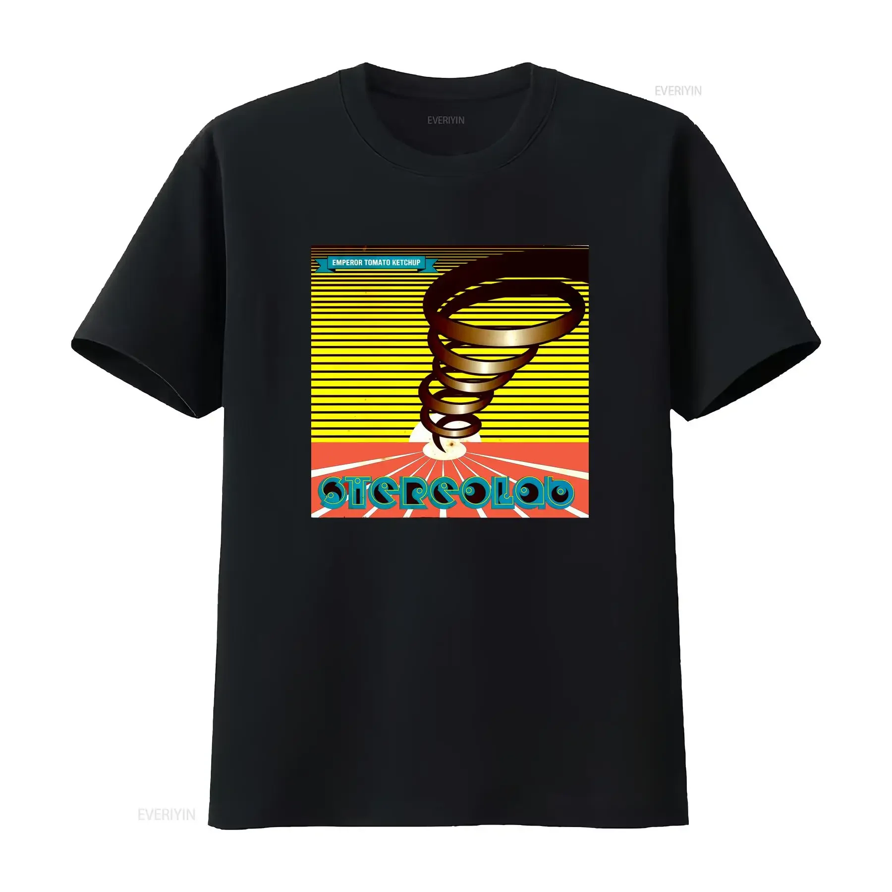 Emperor Tomato Ketchup Stereolab Album T Shirt vintage Washed Casual Stretched Soft Unisex Breathable Stylish fashion homme