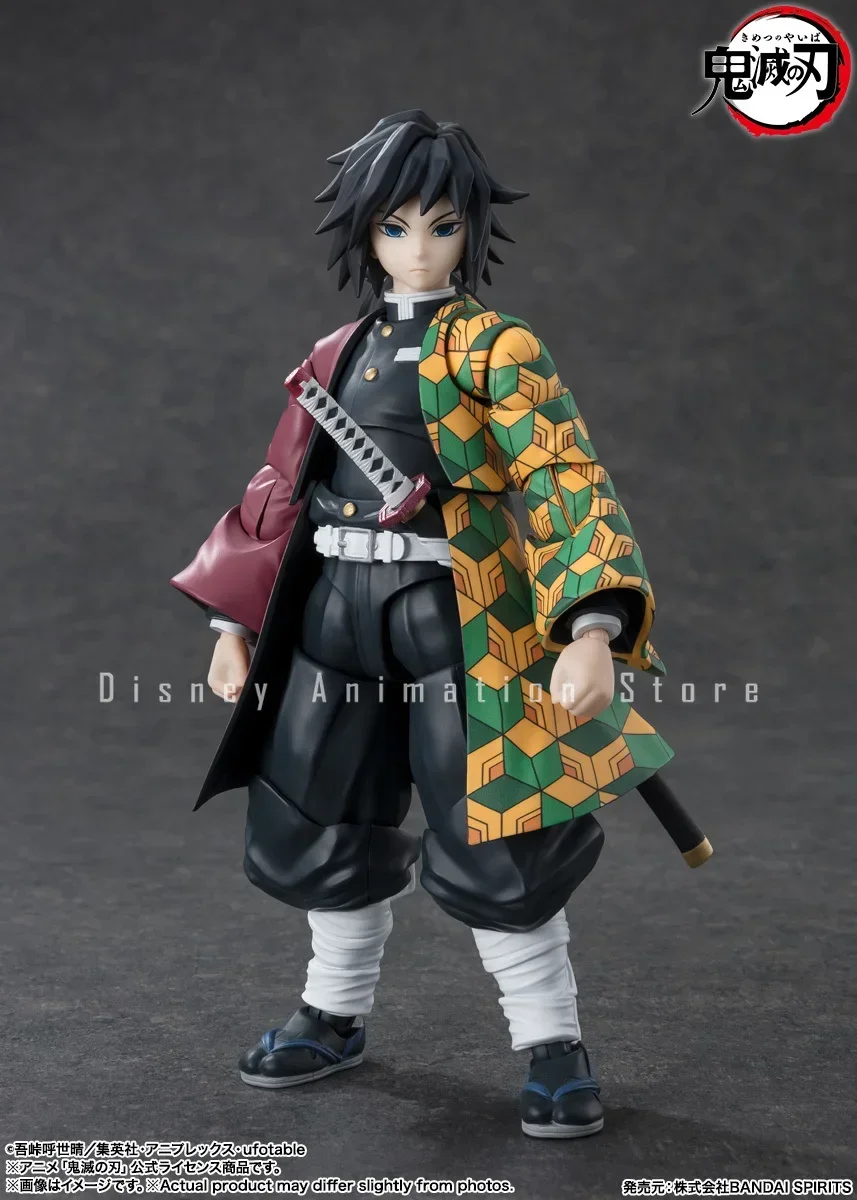 In Stock 100% Original BANDAI SHF S.H.Figuart Demon Slayer Tomioka Giyuu Figure Collectile Anime Action Figure Model Toys Gift