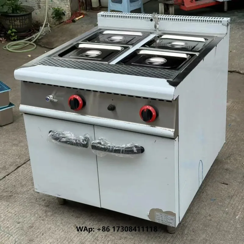 Best Selling Stainless Steel Gas Bain Marie Food Warmer for Hotels Restaurants Bakeries Flour Mills Wineries