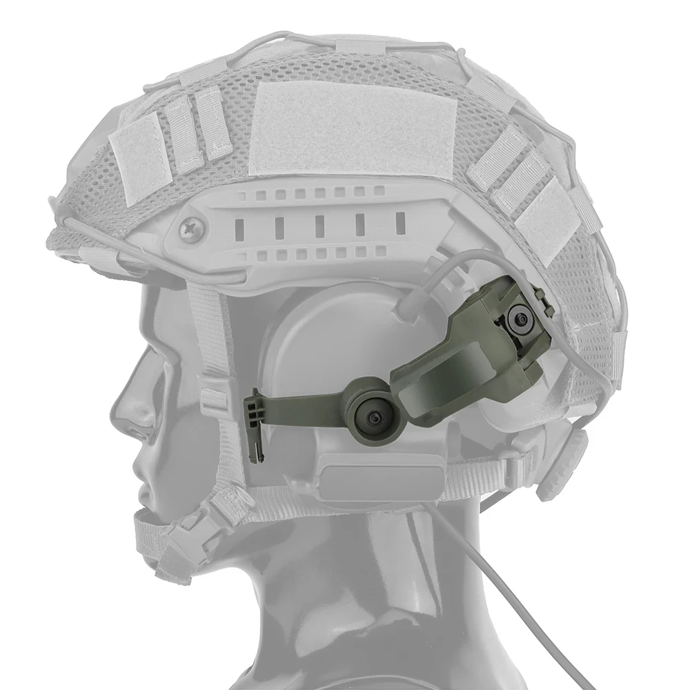 Tactical Helmet OPS CORE ARC/Wendy M-LOK Rail Adapter Helmet Mount is Suitable for Tactical COMTAC III Shooting Headset