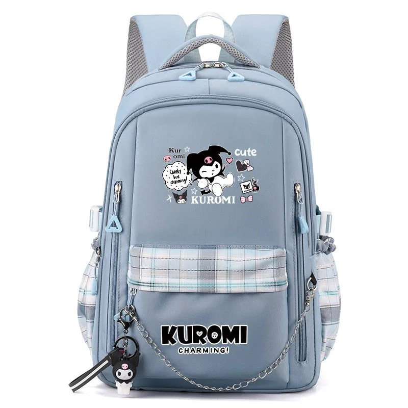 Sanrio kuromi mochila grande capacidade júnior escola primária estudante bonito mochila ins all-match dos desenhos animados mochila