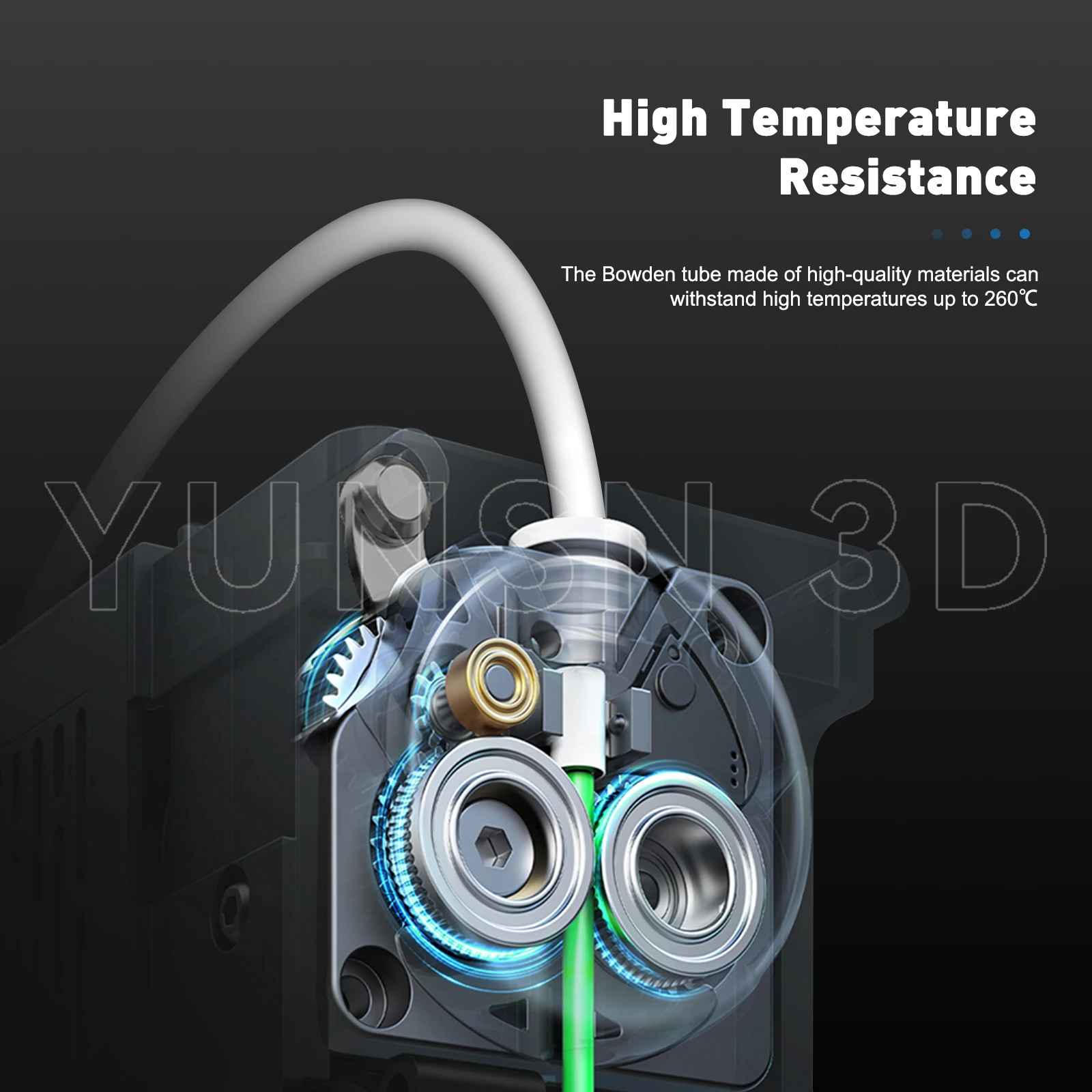 für Creality K1 Serie Rohr 3D-Drucker PTFE-Schlauch unterstützt 1,75 mm Filament für K1, K1 Max, K1C, Ender 3 V3, CR-10 Serie – Detail 7