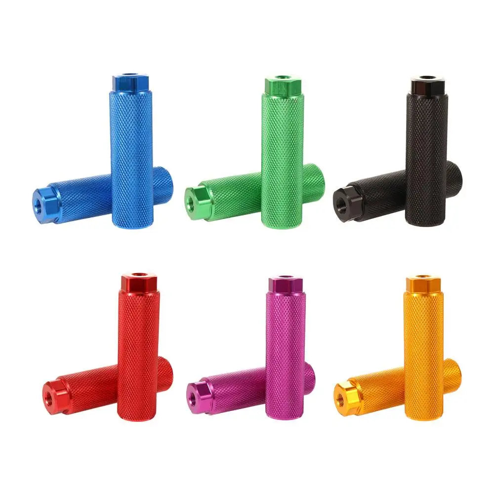 

3/8 inch Axles Aluminum Alloy Cycling Rear Pegs BMX Pegs Anti-Skid Bike Pegs Bicycle Axle Pedal Bike Foot Pegs Bike Lead Foot
