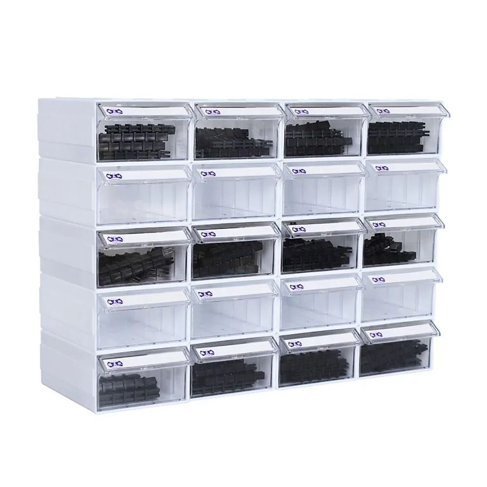 Multicolor Drawer Style Storage Box Plastic Hardware Parts Sorting Organizing Boxes Component Screws Shelves Tool Storage Case