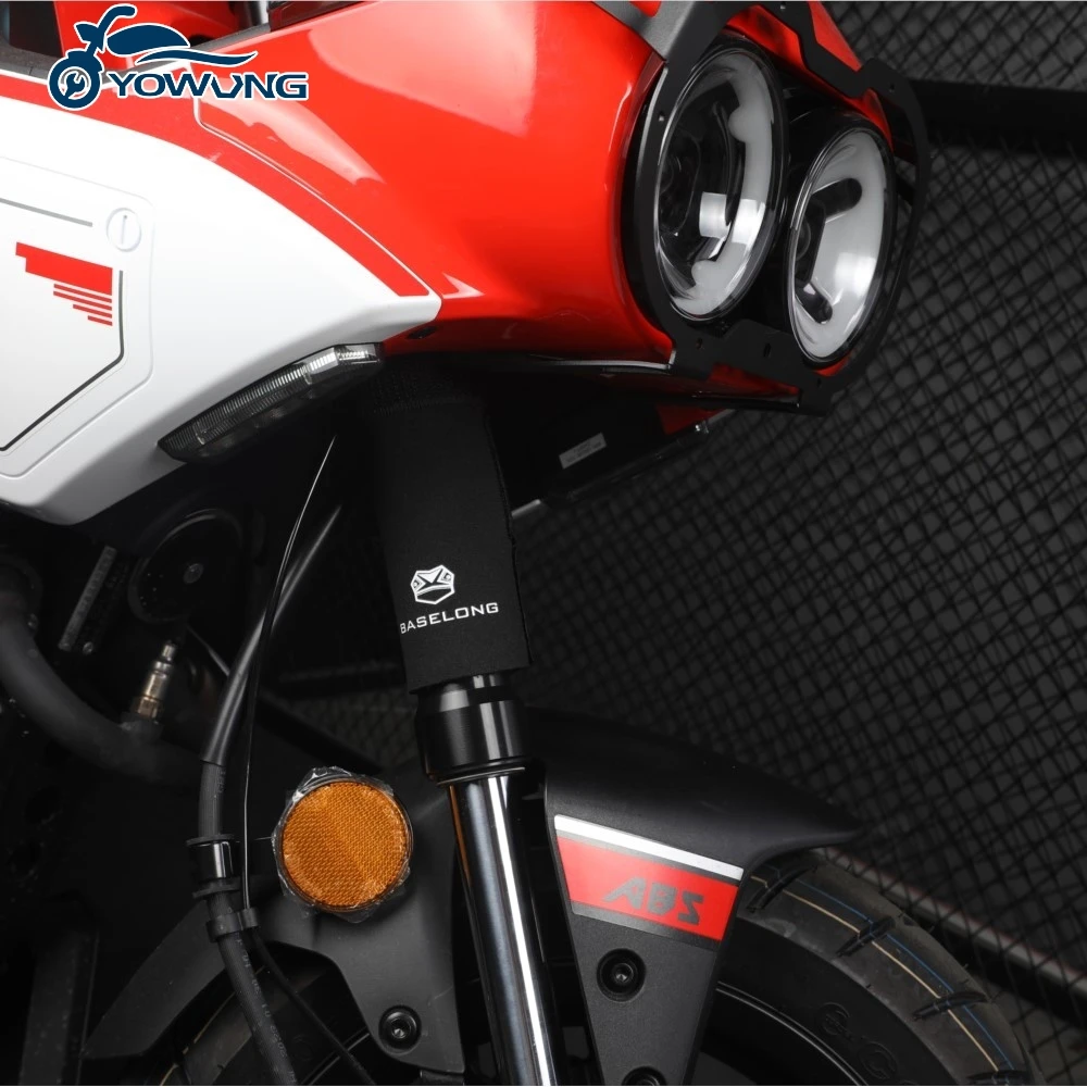 ل CFMOTO 800MT-X 800 MT-X 800mt-x 800 mt-x 2025 دراجة نارية الملحقات شوكة غطاء للحماية امتصاص الصدمات الغبار حامي