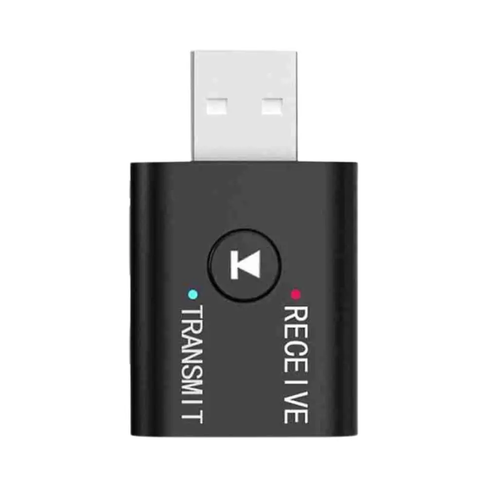 2 In 1 Bluetooth Audio Transmitter Receiver With HD Mic 3.5mm AUX USB Stereo Music Wireless Adapter For Car Kit Speaker TV PC