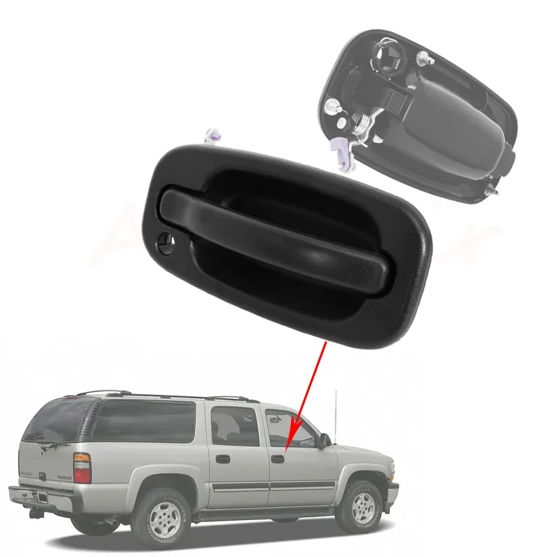 Front Exterior Outside Door Handle for Chevy Silverado Tahoe Suburban Avalanche GMC Sierra Yukon Cadillac Escalade