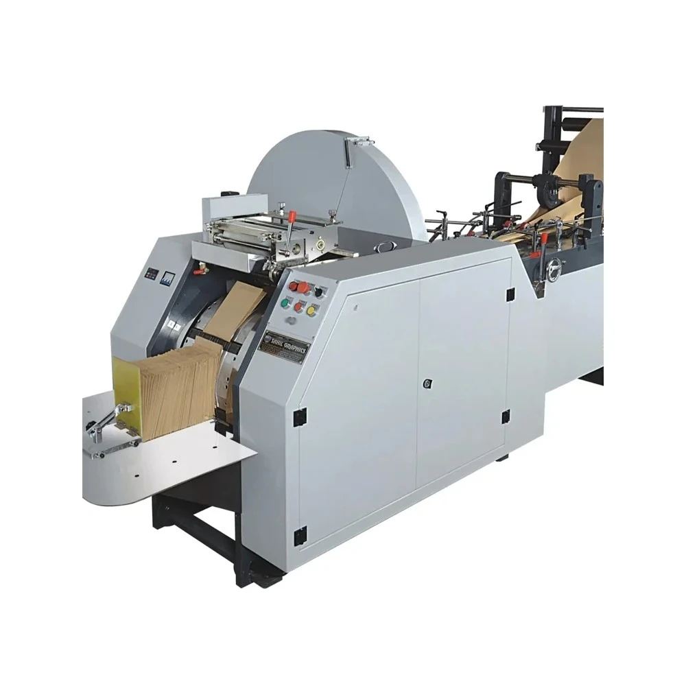YG Customized Factory Price Fully Automatic V Bottom Paper Bag Making Machine Grocery Paper Bag Making Machine