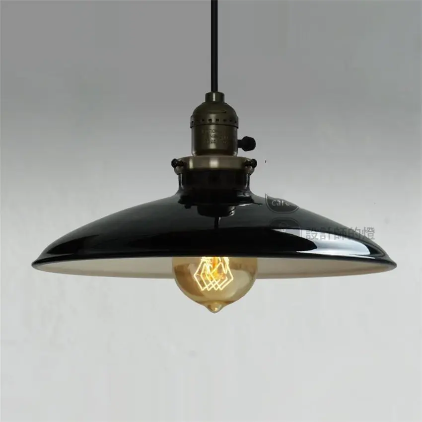 loft Baking paint pendant lights American country industrial style dining room lamps bedroom European hanging lights lighting